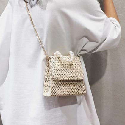 Small Bag Women 2019 Chain Handbags Fashion Straw..