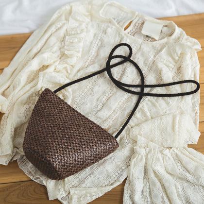 Grass Woven Mini Seashell Bag 2019 Fashion Small..