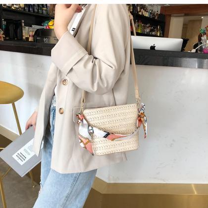 Small Bag Women 2019 Messenger Bag Straw Bag..