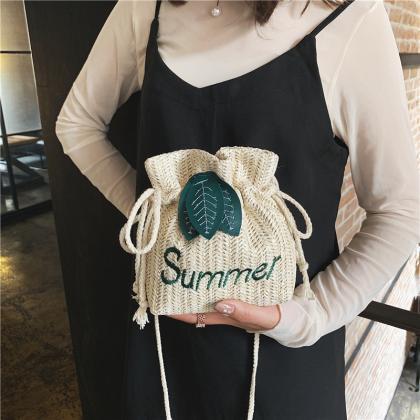 Straw Bucket Small Bag Women Bag 2019 Latest..
