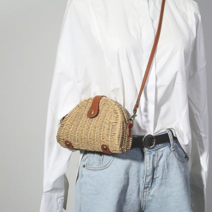 2018 Women Bag Shoulder Bag Straw Bag Small Bag..