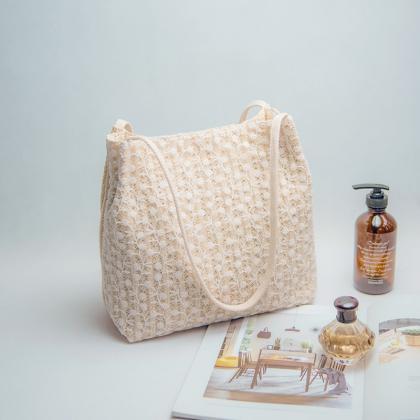2019 Fashion Lace Shoulder Bag Woven Bucket Bag..