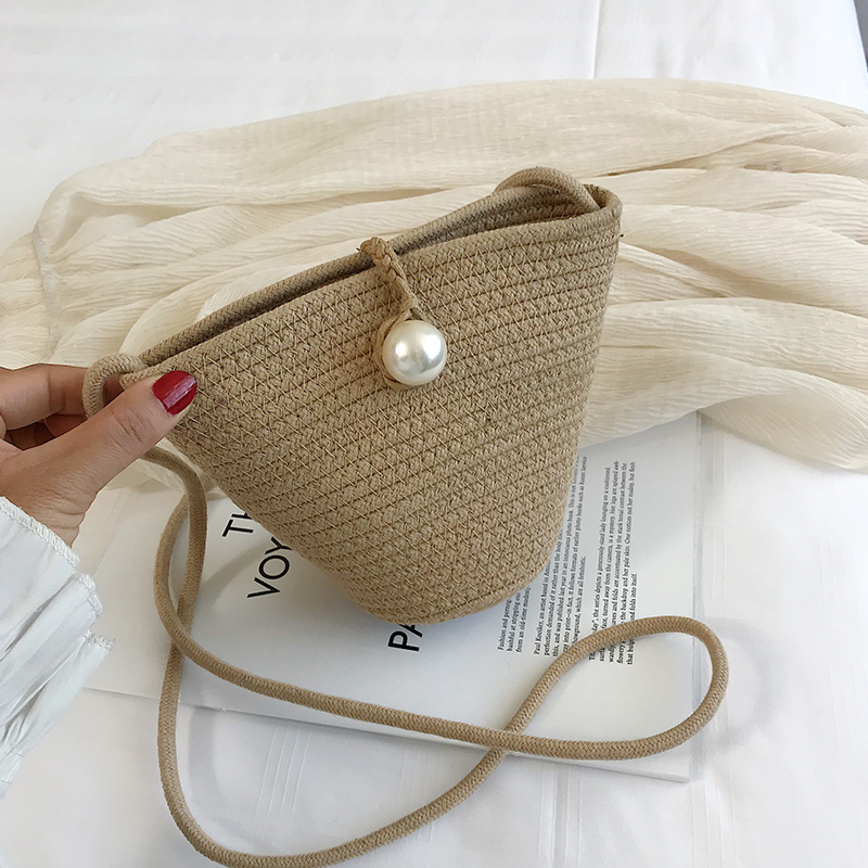 Small Bag Women 2019 Messenger Bag Straw Bag Bucket Bag